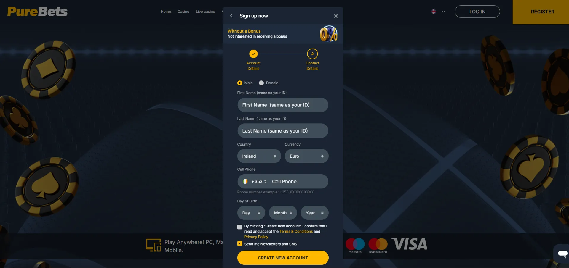 Codigo bonus betano